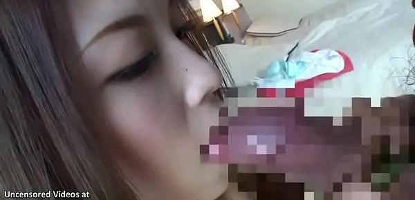  Japanese small beauty gives hot blowjob